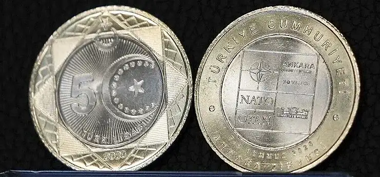 NATO Zirvesi anısına basılan  özel 5 liralar