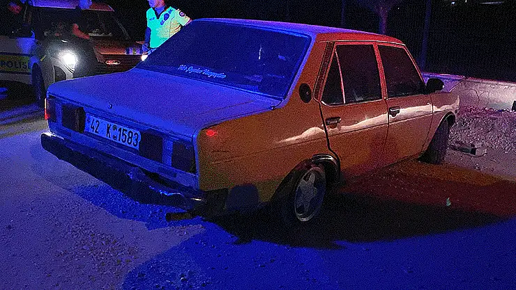 Dedesinden kalma otomobille polisten kaçan sürücü ehliyetsiz çıktı