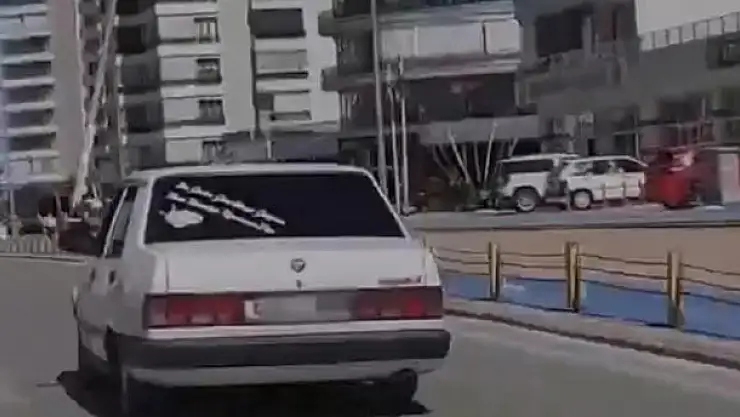 Drift yapıp, polisten kaçtı 'Debriyajı ayarlayamadım, araba kaydı' dedi