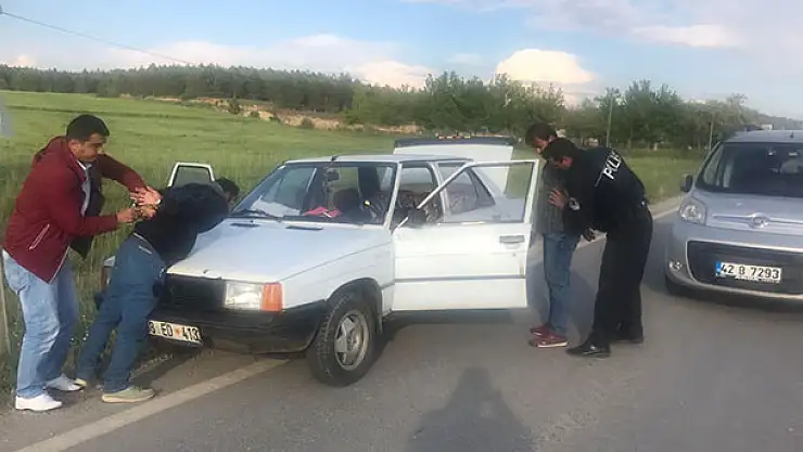Konya'da hırsızlar polisten kaçamadı
