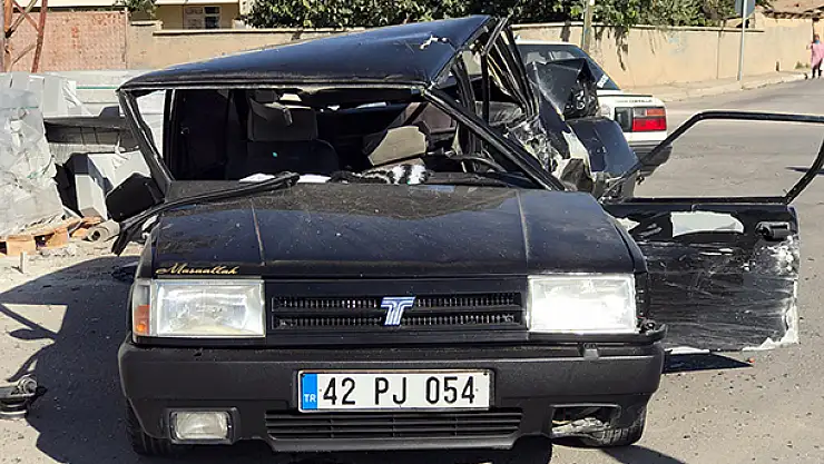 Konya'da polisten kaçan ehliyetsiz sürücü kaza yapınca yakalandı