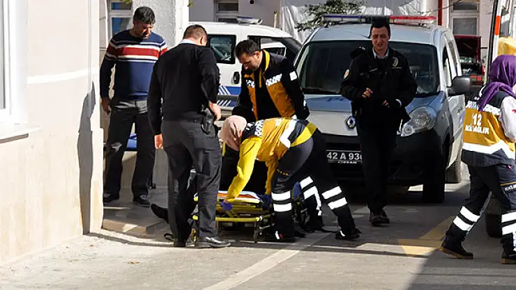 Konya'da polisten kaçan şüpheli ayağını kırdı