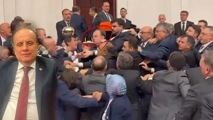 Konya Milletvekili Baykan, meclisteki kavgayı ayırırken darbe aldı