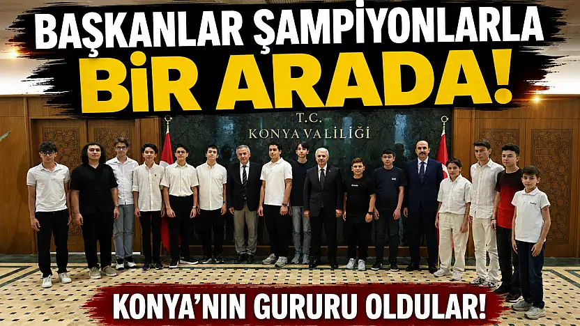 Başkanlar, 17 şampiyon öğrenciyle buluştular