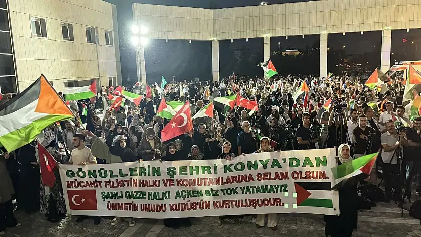 Bosna Hersek'ten hareket eden 'Filistin Konvoyu' Konya'da