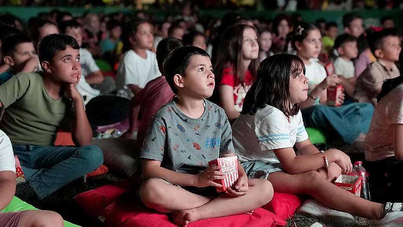 Karatay'da çocuklar için açık hava sinema keyfi başlıyor