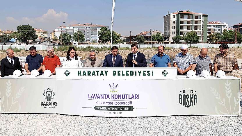 Karatay'da dev konut hamlesi, temelleri atıldı
