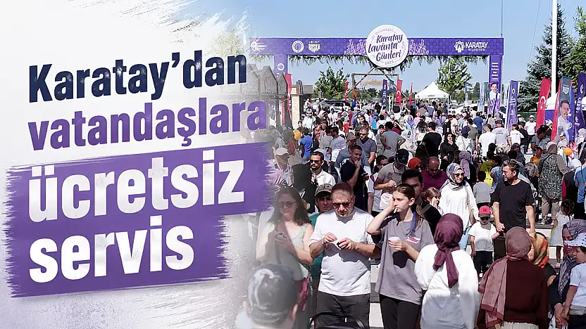 Karatay'dan vatandaşlara ücretsiz servis