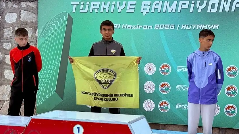 Konya Büyükşehirli İsmail, Türkiye şampiyonluğuna imza attı
