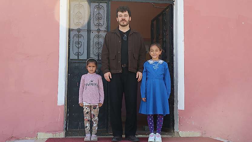 Konya'da bir okulda ders zili sadece 2 öğrenci için çaldı