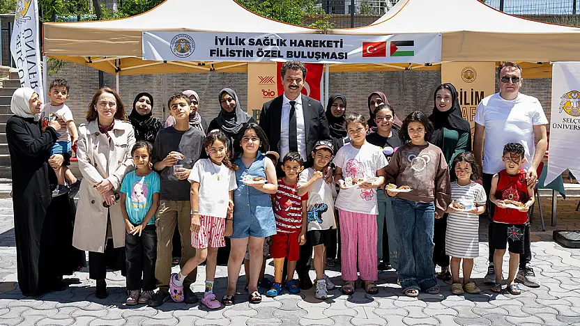 Konya'da Filistinli çocuklara şifa eli