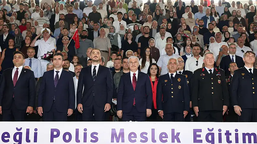 Konya'da gurur tablosu: 169 genç polis adayı kep attı