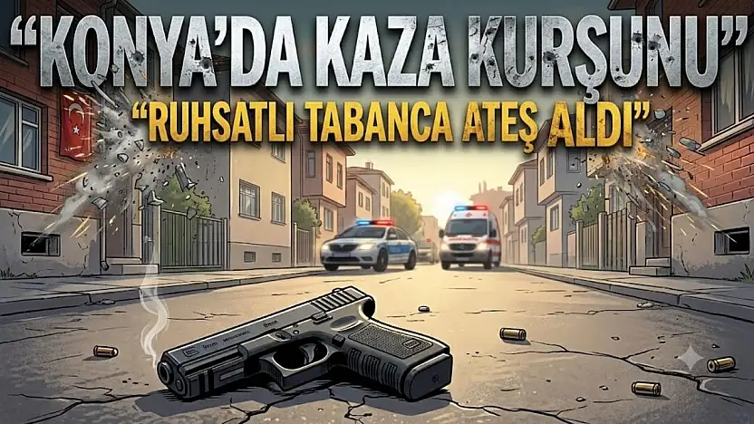 Konya'da kaza kurşunu: Ruhsatlı tabanca ateş aldı