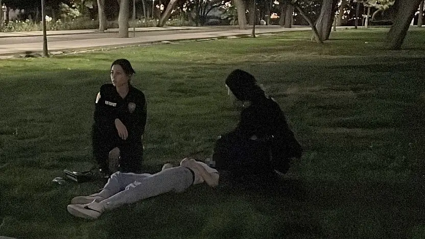 Konya'da parkta baygın bulunan kız uyandırılamadı