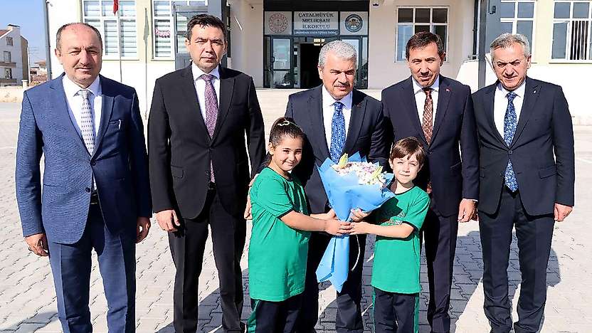 Konya'da yeni eğitim yılına protokolden anlamlı ziyaret!