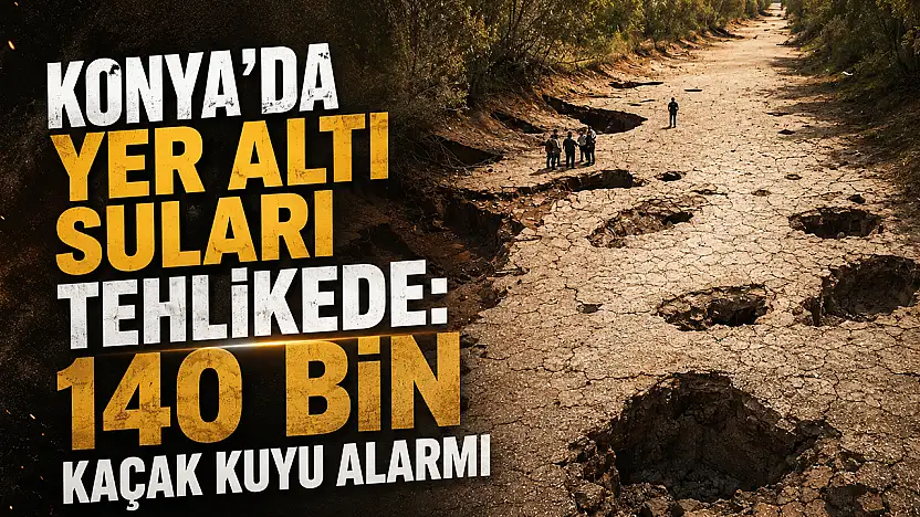 Konya'da yer altı suları tehlikede: 140 bin kaçak kuyu alarmı