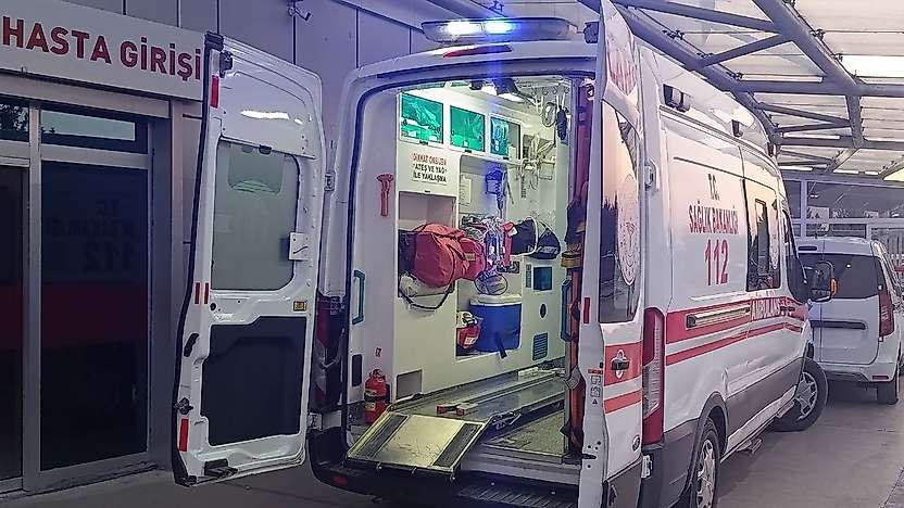 Konya'daki motosiklet kazası 2 kişiyi hastanelik etti