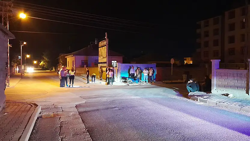 Konya'daki motosiklet kazası yürekleri ağza getirdi