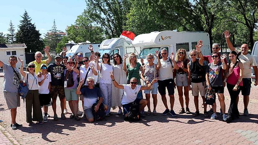 Konya'daki park karavan tutkunlarının uğrak noktası oldu