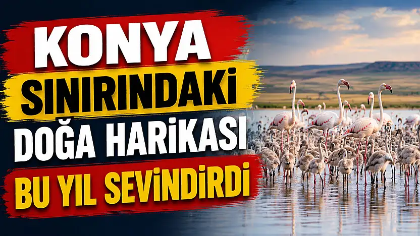 Konya sınırındaki doğa harikası bu yıl sevindirdi