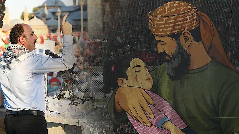 Konya'dan Gazze mesajı: Filistin'in gözyaşı kurumadan vicdanlar aklanamaz
