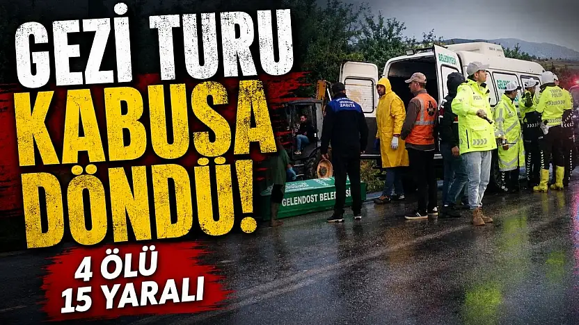 Konya'dan hareket eden tur otobüsünde can pazarı!