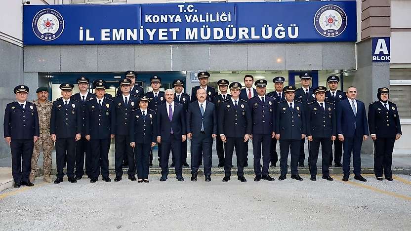Konya Emniyeti, Genel Müdür Fidan'ı ağırladı