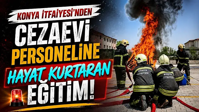 Konya İtfaiyesi'nden cezaevi personeline hayat kurtaran eğitim!