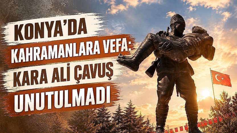 Konya'nın gururu baba-oğul şehadetlerinin 104. yılında anıldı