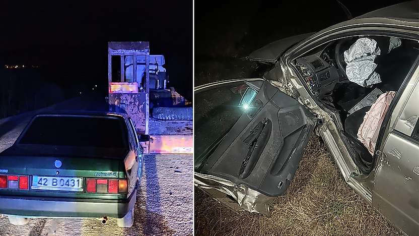 Konya'nın o ilçesinde iki ayrı trafik kazasıı meydana geldi