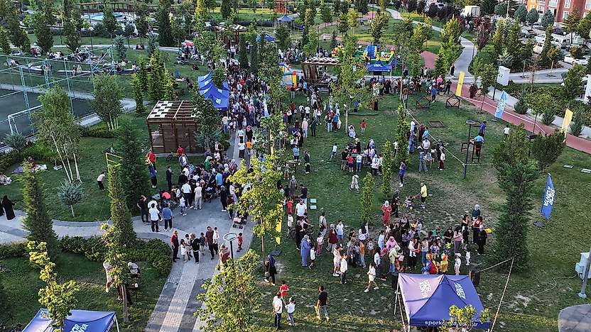 Konya'nın parkları 60 gün boyunca çocukların neşesiyle şenlendi