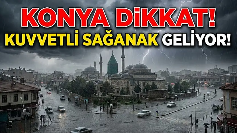 Konyalılar dikkat: Kuvvetli sağanak kapıda!