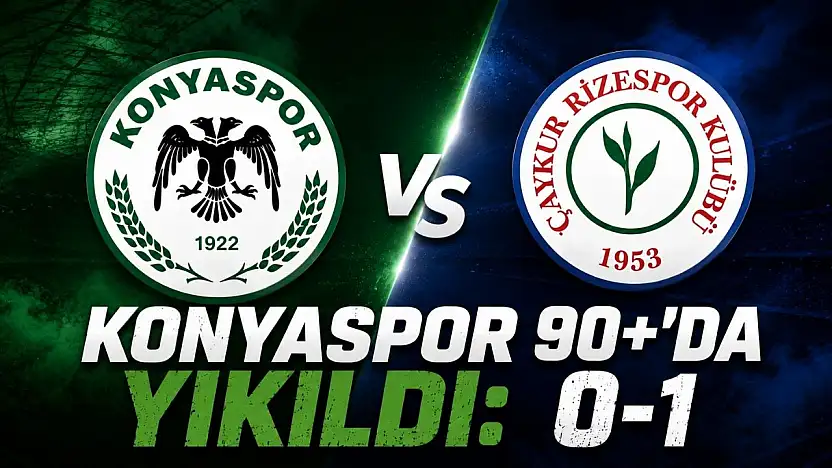 Konyaspor, 90+'da yıkıldı: 0-1