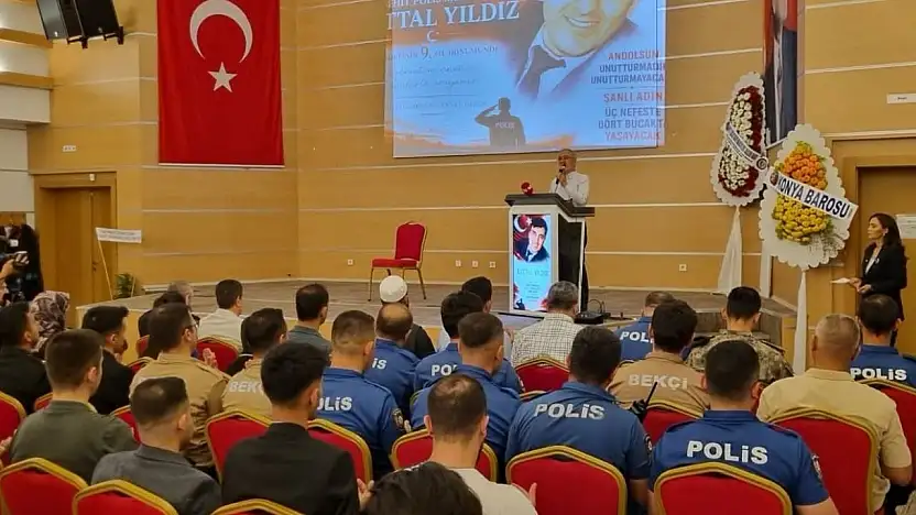 Şehit polis memuru Battal Yıldız Karatay'da anıldı