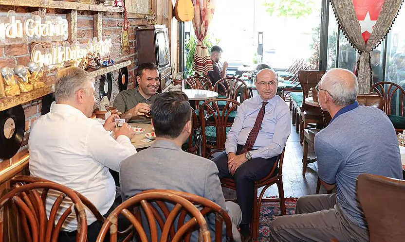 Başkanlar Selçuklu'da esnaflarla buluştu