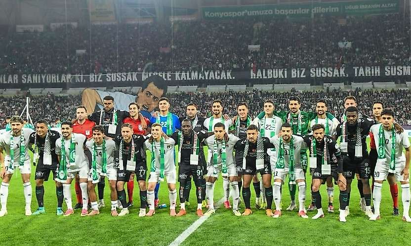 Filistin-Konya maçına yoğun ilgi! Herkes tek yürek oldu