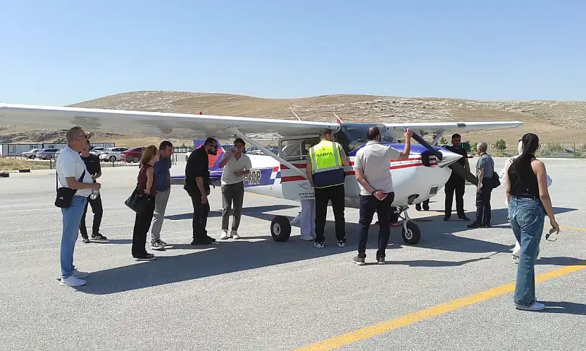 Gazeteciler Konya'da drone pilotluğu için sahaya indi