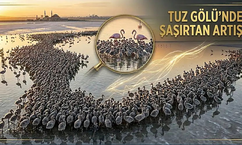 Geçen yılın iki katı! Tuz Gölü'nde dikkat çeken artış