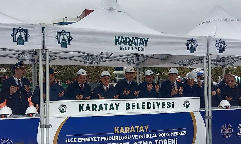Karatay'da güvenlik yatırımı hız kazandı! İki yeni binanın temeli atıldı