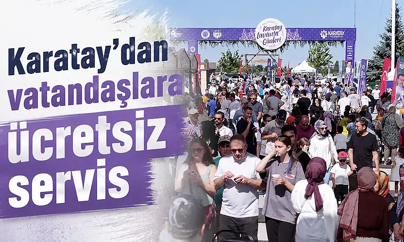 Karatay'dan vatandaşlara ücretsiz servis