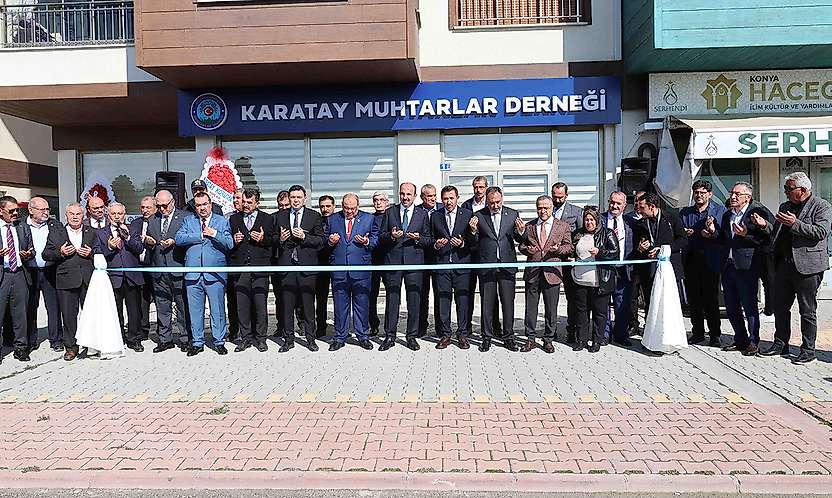 Karataylı muhtarlar yeni dernek binasına kavuştu