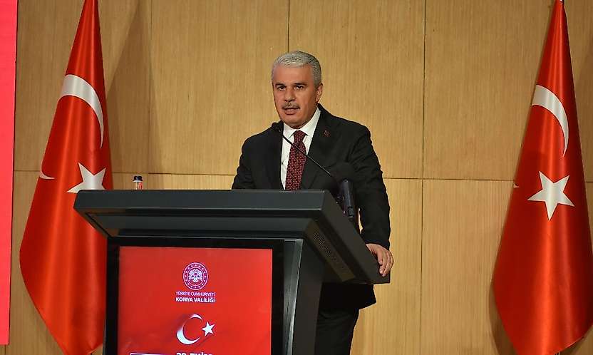 Konya'da 29 Ekim'e özel resepsiyon: Cumhuriyet coşkusu Taş Bina'da yaşandı