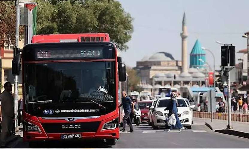 Konya'da 30 Ağustos düzenlemesi: Otobüslerin güzergahı değişti