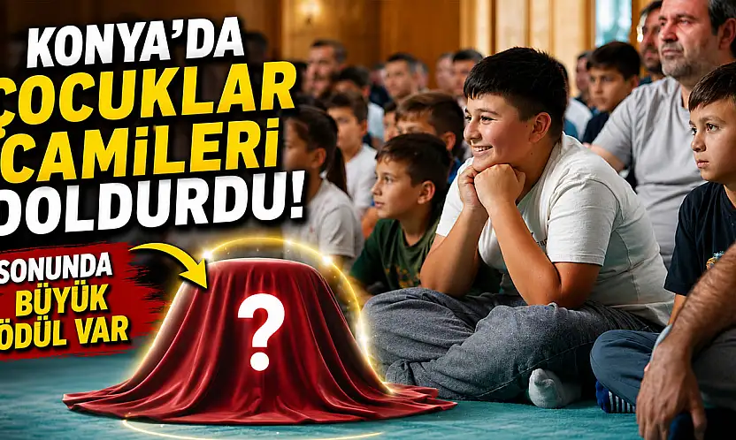 Konya'da binlerce çocuk aynı hedef için camilerde buluştu