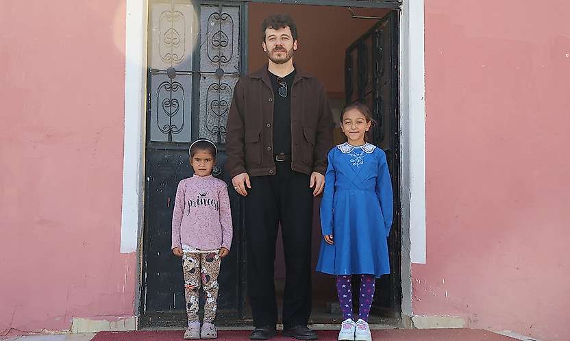 Konya'da bir okulda ders zili sadece 2 öğrenci için çaldı
