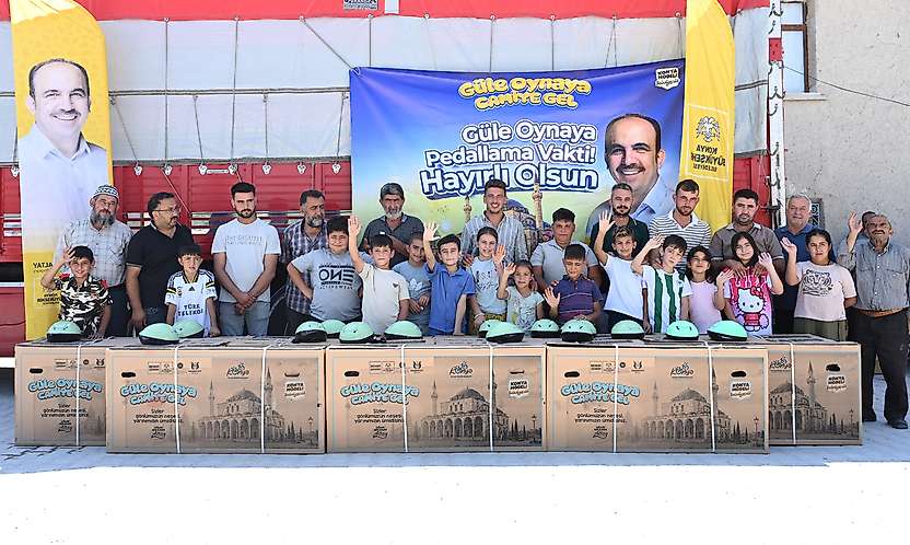 Konya'da çocukların bisiklet heyecanı başladı