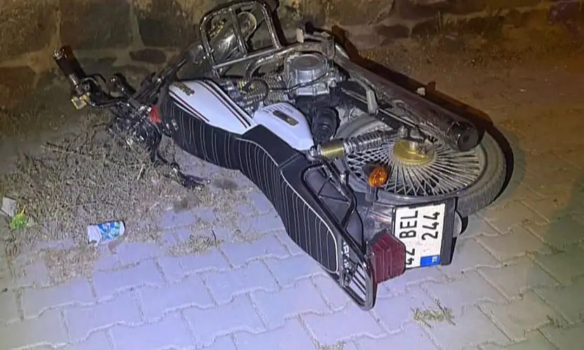 Konya'da feci kaza! Motosiklet ile otomobil çarpıştı