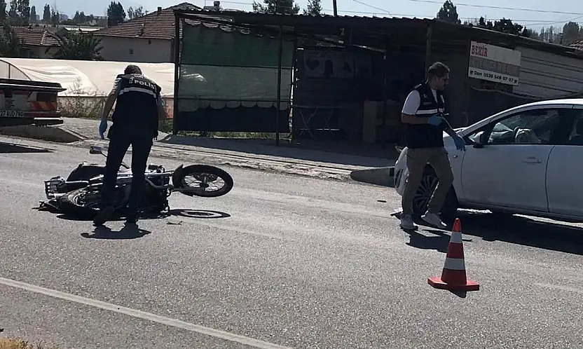 Konya'da feci kaza! Otomobilin çarptığı motosikletin sürücüsü ağır yaralandı