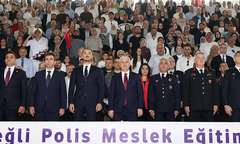 Konya'da gurur tablosu: 169 genç polis adayı kep attı