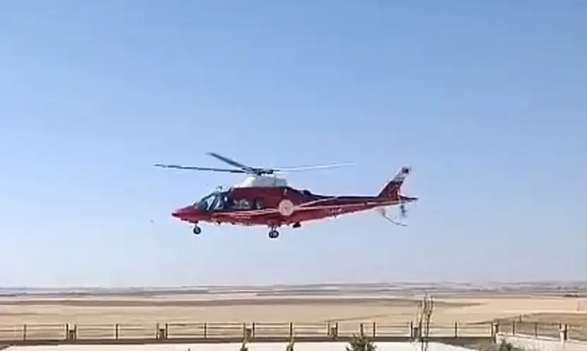 Konya'da helikopter, yenidoğan bebek için havalandı!